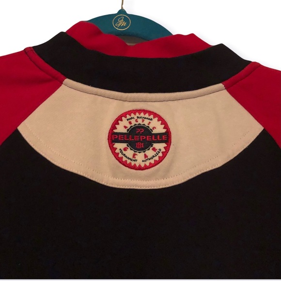 PELLE PELLE  Marc Buchanan Pullover Sweatshirt Men’s size XL Navy Blue Red - Picture 5 of 6